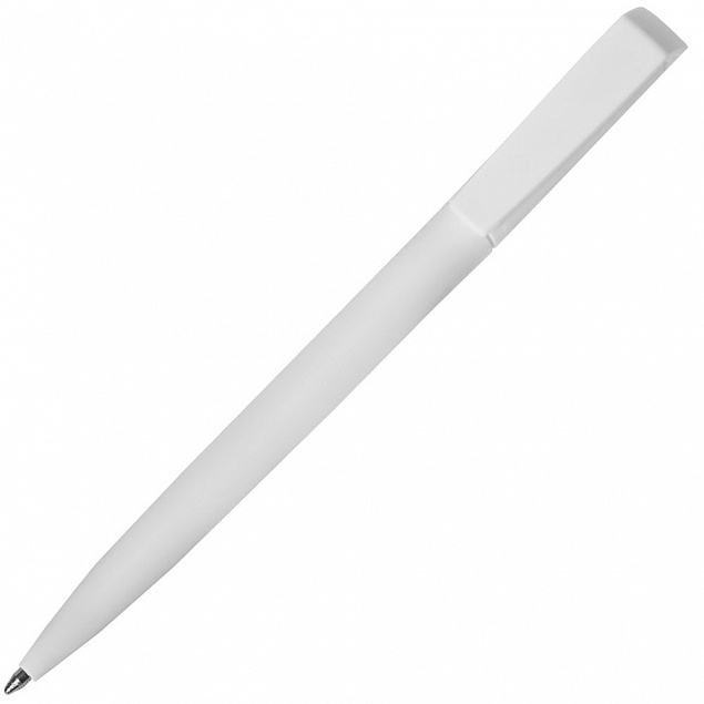 Ручка шариковая Flip, белая с логотипом в Москве заказать по выгодной цене в кибермаркете AvroraStore