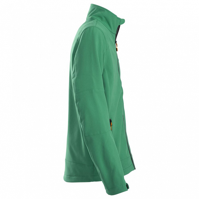 Куртка софтшелл мужская TRIAL, зеленая с логотипом в Москве заказать по выгодной цене в кибермаркете AvroraStore