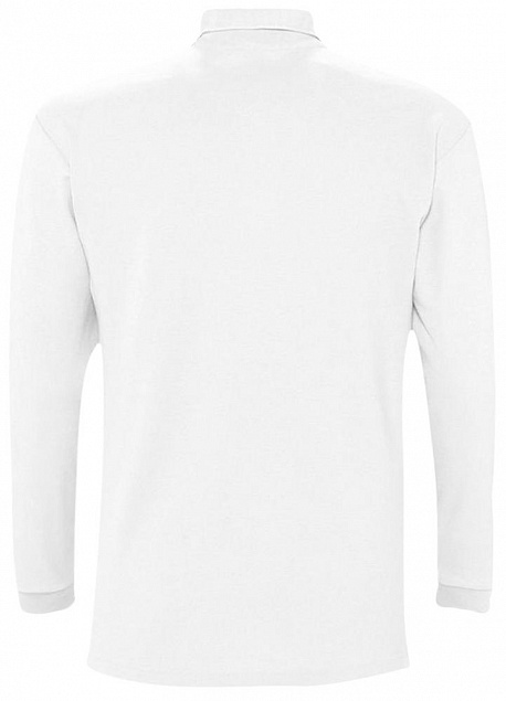 Рубашка поло мужская с длинным рукавом WINTER II 210 белая с логотипом в Москве заказать по выгодной цене в кибермаркете AvroraStore