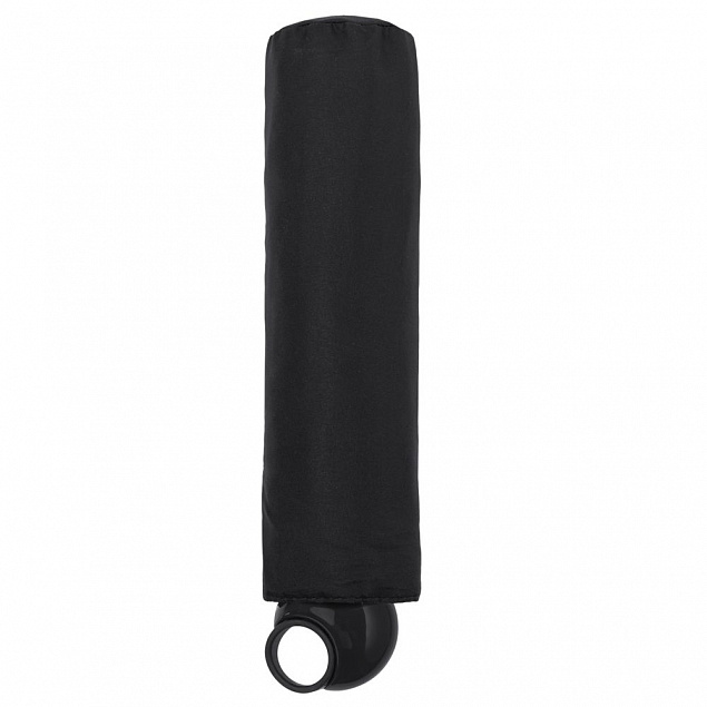 Зонт складной Floyd с кольцом, черный с логотипом в Москве заказать по выгодной цене в кибермаркете AvroraStore