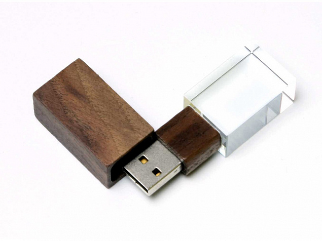 USB 2.0- флешка на 16 Гб прямоугольной формы, под гравировку 3D логотипа с логотипом в Москве заказать по выгодной цене в кибермаркете AvroraStore