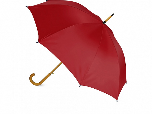 Зонт-трость Радуга, красный с логотипом в Москве заказать по выгодной цене в кибермаркете AvroraStore