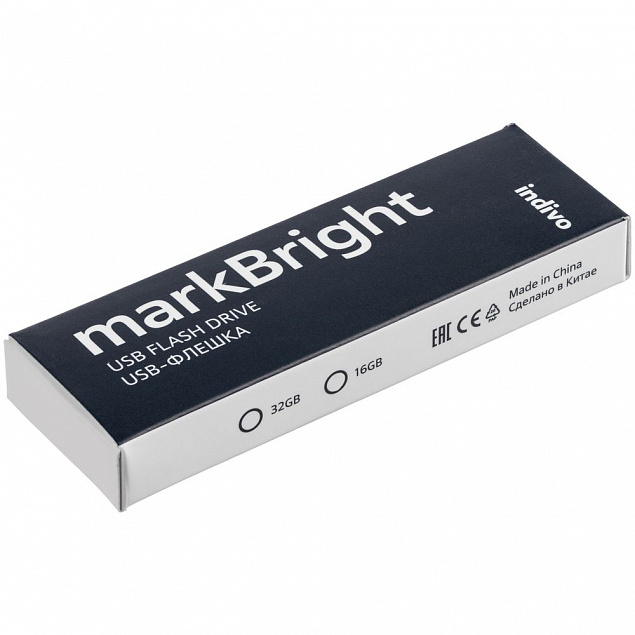 Флешка markBright с красной подсветкой, 16 Гб с логотипом в Москве заказать по выгодной цене в кибермаркете AvroraStore