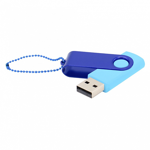 Флешка Designer To Go 2.0 USB 16Gb, голубой/синий с логотипом в Москве заказать по выгодной цене в кибермаркете AvroraStore