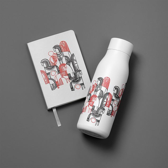 Термобутылка вакуумная герметичная Sevilla, белая с логотипом в Москве заказать по выгодной цене в кибермаркете AvroraStore