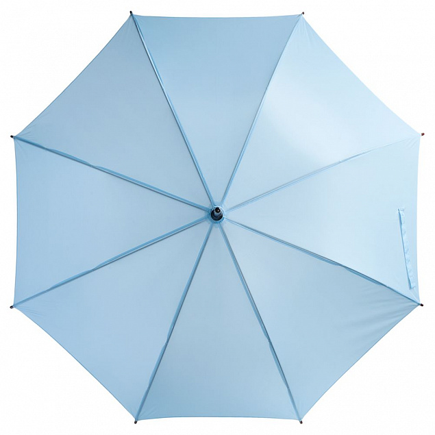 Зонт-трость Unit Standard, голубой с логотипом в Москве заказать по выгодной цене в кибермаркете AvroraStore