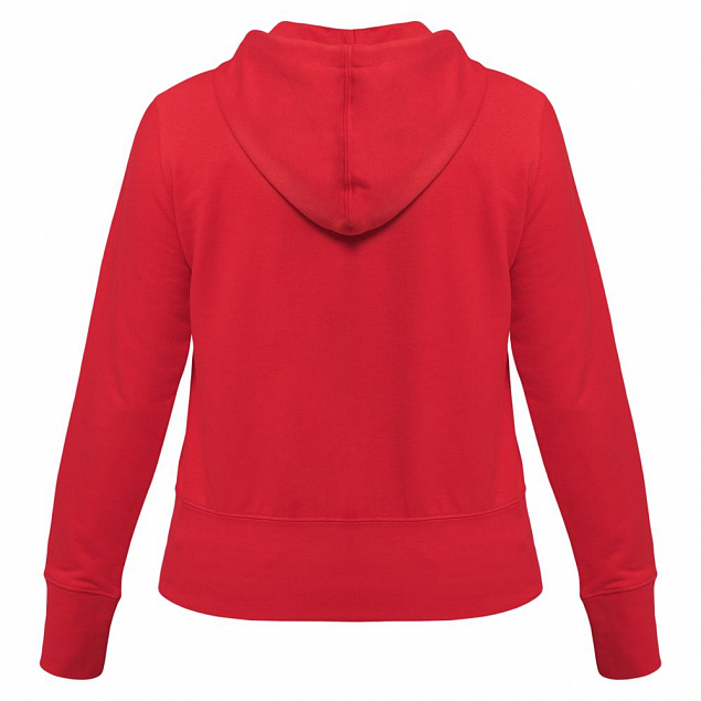 Толстовка женская Hooded Full Zip красная с логотипом в Москве заказать по выгодной цене в кибермаркете AvroraStore