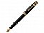 Ручка перьевая Parker «Sonnet Matt Black GT» с логотипом в Москве заказать по выгодной цене в кибермаркете AvroraStore
