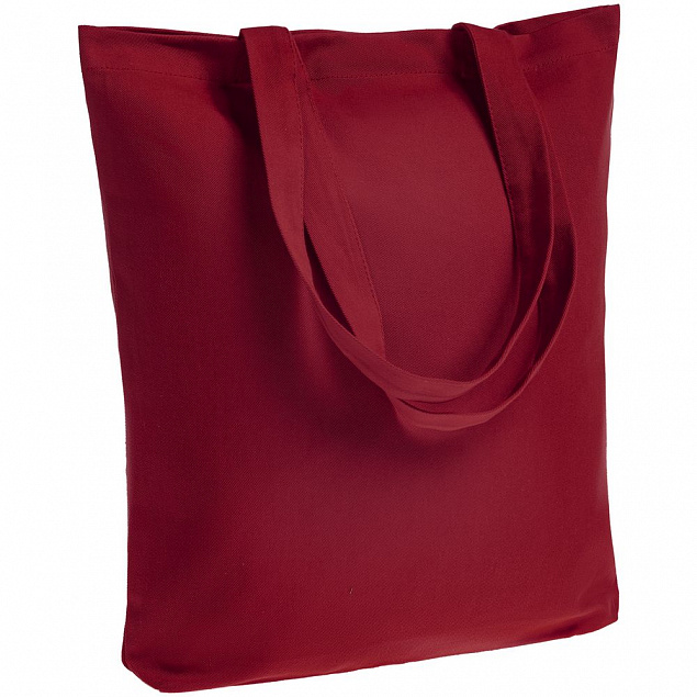 Холщовая сумка Avoska, бордовая с логотипом в Москве заказать по выгодной цене в кибермаркете AvroraStore