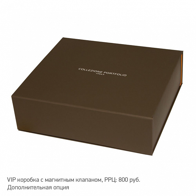 Ежедневник-портфолио Royal, коричневый, эко-кожа, недатированный кремовый блок, подарочная коробка с логотипом в Москве заказать по выгодной цене в кибермаркете AvroraStore