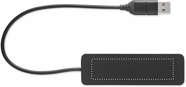 USB-C 4-портовый USB-концентрат с логотипом в Москве заказать по выгодной цене в кибермаркете AvroraStore