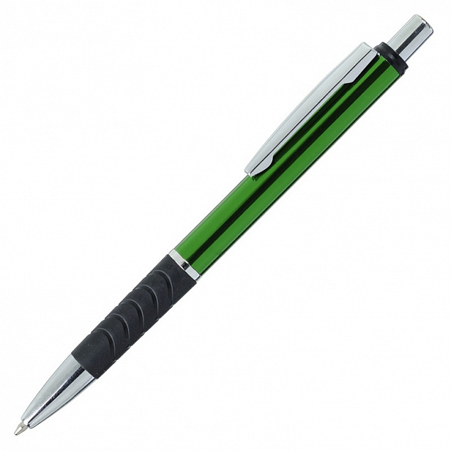 Шариковая ручка Andante, зеленая/черная с логотипом в Москве заказать по выгодной цене в кибермаркете AvroraStore