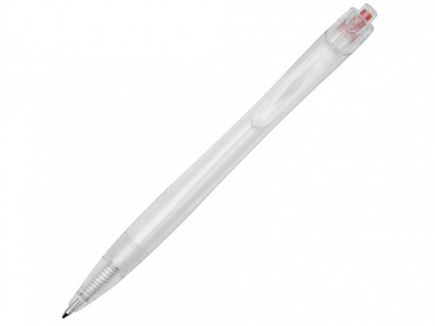 Шариковая ручка Honua из переработанного ПЭТ, прозрачный/красный с логотипом в Москве заказать по выгодной цене в кибермаркете AvroraStore
