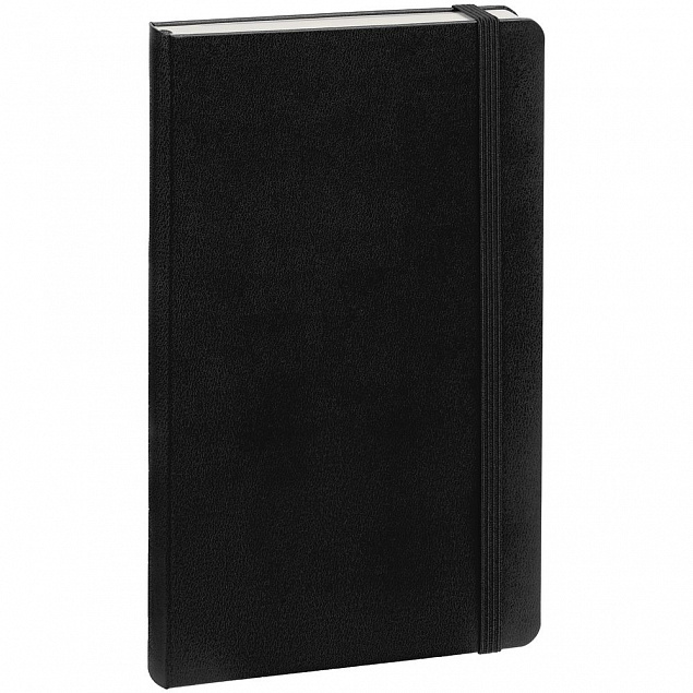 Записная книжка Moleskine Classic Large, без линовки, черная с логотипом в Москве заказать по выгодной цене в кибермаркете AvroraStore