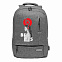 Рюкзак Migliores с USB разъемом, серый/бирюза с логотипом в Москве заказать по выгодной цене в кибермаркете AvroraStore