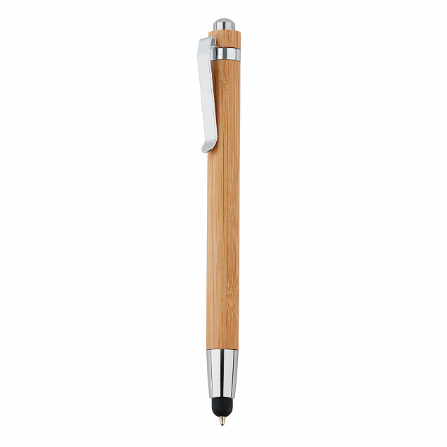 Ручка-стилус из бамбука с логотипом  заказать по выгодной цене в кибермаркете AvroraStore