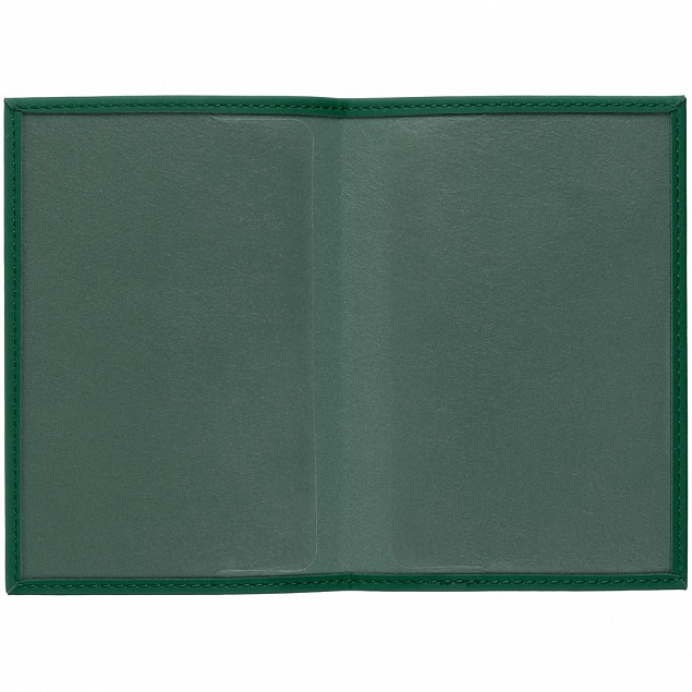 Обложка для паспорта Shall, зеленая с логотипом в Москве заказать по выгодной цене в кибермаркете AvroraStore