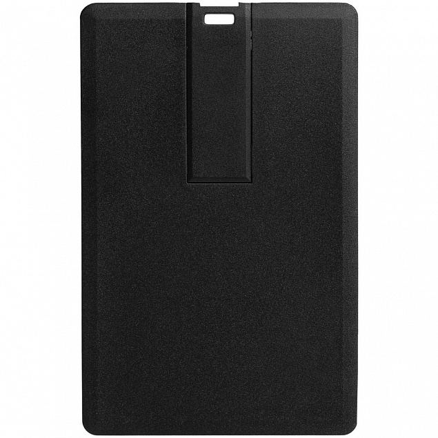 Флешка Card, 8 Гб, черная с логотипом  заказать по выгодной цене в кибермаркете AvroraStore