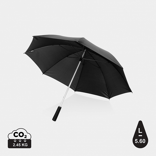 Ультралегкий зонт-трость Swiss Peak из rPET Aware™, 25" с логотипом  заказать по выгодной цене в кибермаркете AvroraStore