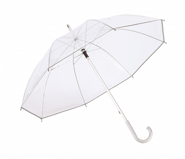 Прозрачный зонт-трость PANORAMIX, прозрачный с логотипом в Москве заказать по выгодной цене в кибермаркете AvroraStore