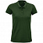 Рубашка поло женская Planet Women, темно-зеленая с логотипом в Москве заказать по выгодной цене в кибермаркете AvroraStore