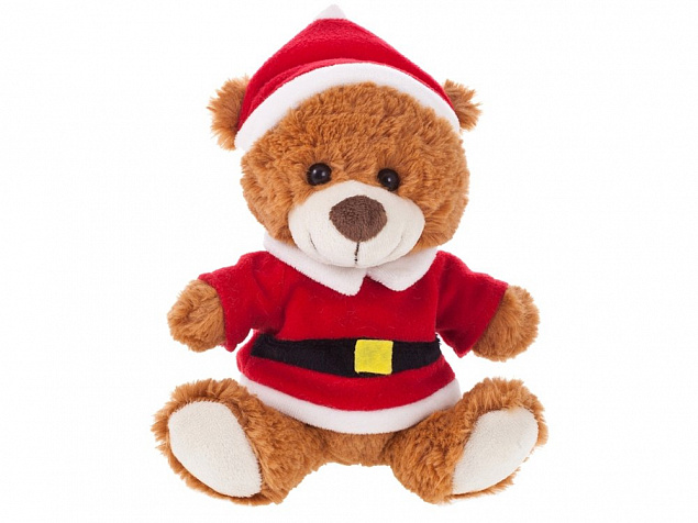 Плюшевый медведь «Santa» с логотипом в Москве заказать по выгодной цене в кибермаркете AvroraStore
