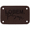 Лейбл Etha Nubuсk, S, темно-коричневый с логотипом в Москве заказать по выгодной цене в кибермаркете AvroraStore