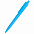 Ручка пластиковая Agata софт-тач, голубая с логотипом в Москве заказать по выгодной цене в кибермаркете AvroraStore