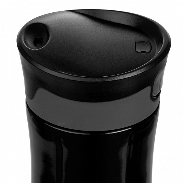 Термостакан Tansley, герметичный, вакуумный, черный с логотипом в Москве заказать по выгодной цене в кибермаркете AvroraStore