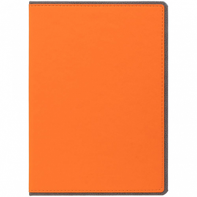 Ежедневник Frame, недатированный, оранжевый с серым с логотипом в Москве заказать по выгодной цене в кибермаркете AvroraStore