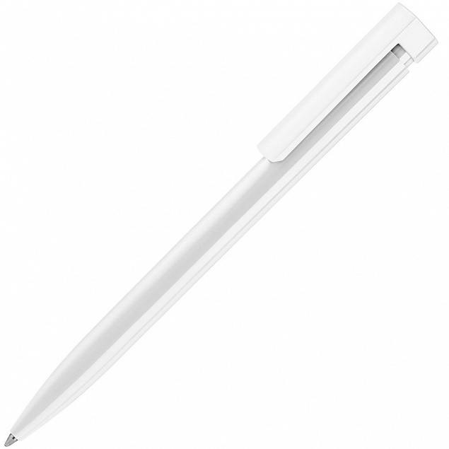 Ручка шариковая Liberty Polished, белая с логотипом в Москве заказать по выгодной цене в кибермаркете AvroraStore