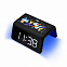 Настольные часы с беспроводной зарядкой 15W, Flame, черный цвет с логотипом в Москве заказать по выгодной цене в кибермаркете AvroraStore