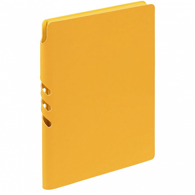 Ежедневник Flexpen Shall, недатированный, желтый с логотипом в Москве заказать по выгодной цене в кибермаркете AvroraStore