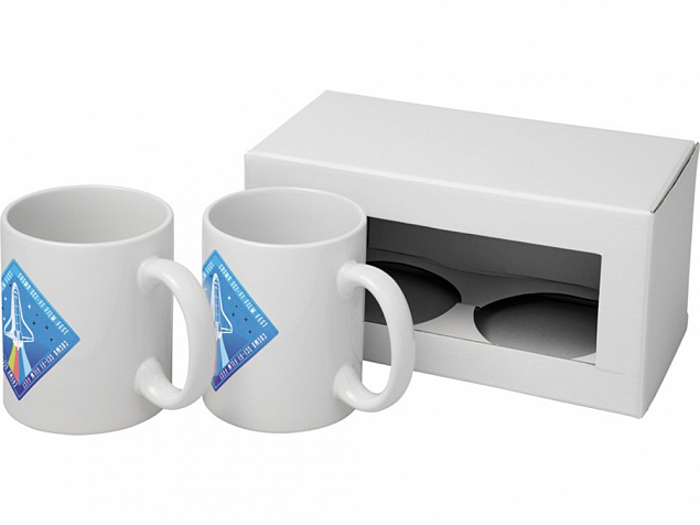 Набор Ceramic: 2 кружки для сублимации с логотипом в Москве заказать по выгодной цене в кибермаркете AvroraStore