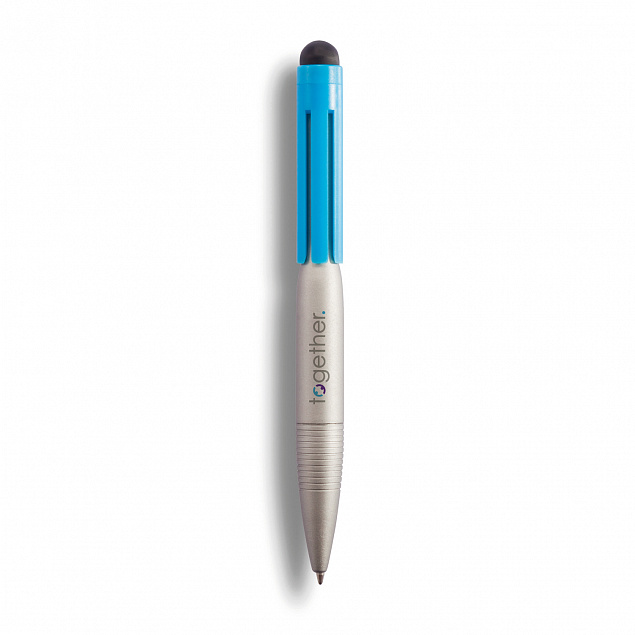 Ручка-стилус Spin, синий с логотипом в Москве заказать по выгодной цене в кибермаркете AvroraStore