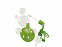 Круглый диспенсер для мыльных пузырей «Blubber» с логотипом в Москве заказать по выгодной цене в кибермаркете AvroraStore