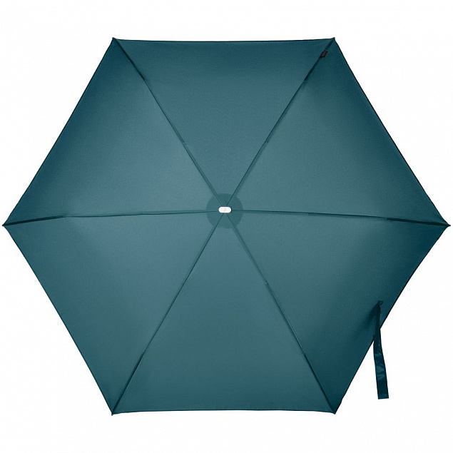 Складной зонт Alu Drop S, 3 сложения, механический, синий (индиго) с логотипом в Москве заказать по выгодной цене в кибермаркете AvroraStore