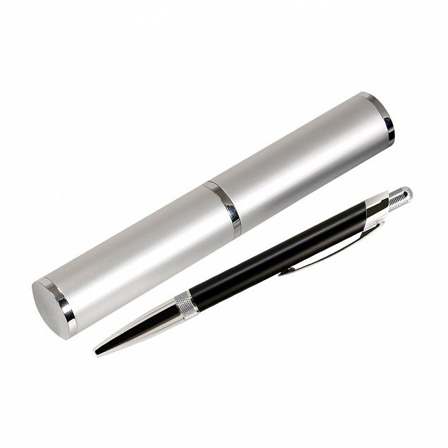 Шариковая ручка Bali, черная/серебряная, в упаковке с логотипом в Москве заказать по выгодной цене в кибермаркете AvroraStore