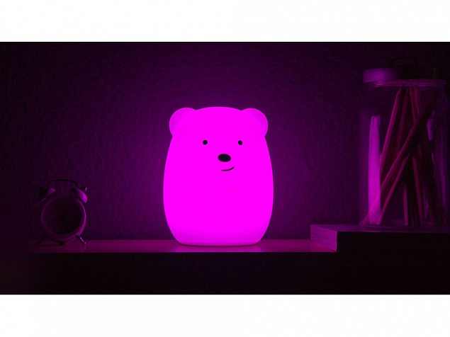 Ночник LED Bear с логотипом в Москве заказать по выгодной цене в кибермаркете AvroraStore
