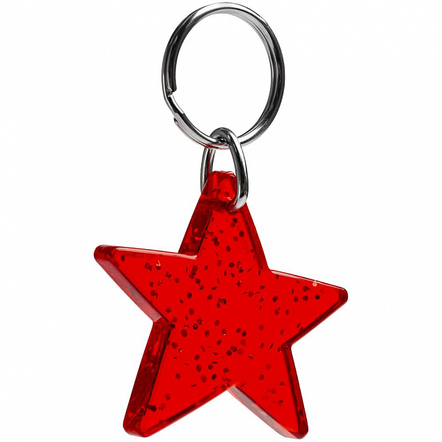 Брелок Star, красный с логотипом в Москве заказать по выгодной цене в кибермаркете AvroraStore