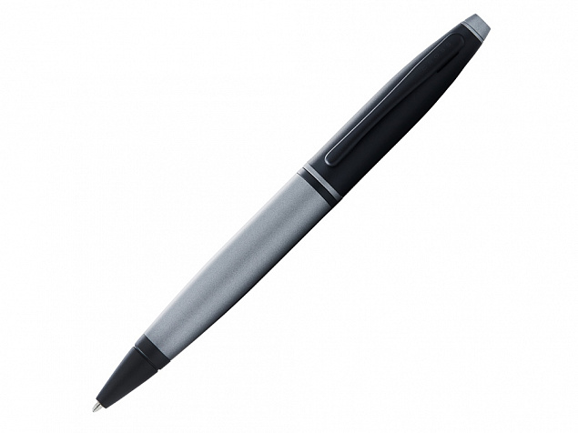 Ручка шариковая Calais Matte Gray and Black Lacquer с логотипом в Москве заказать по выгодной цене в кибермаркете AvroraStore