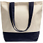 Холщовая сумка Shopaholic, темно-синяя с логотипом в Москве заказать по выгодной цене в кибермаркете AvroraStore