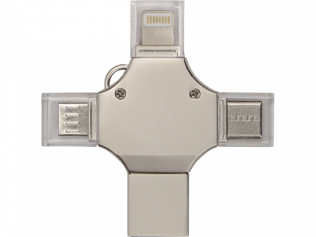 USB-флешка 3.0 на 32 Гб 4-в-1 «Ultra» с логотипом в Москве заказать по выгодной цене в кибермаркете AvroraStore