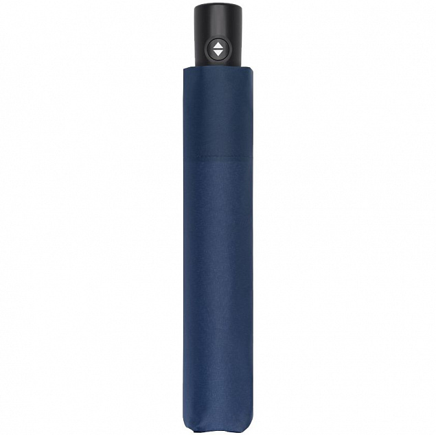 Зонт складной Zero Magic Large, синий с логотипом  заказать по выгодной цене в кибермаркете AvroraStore