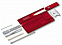 Набор инструментов SwissCard Quattro, красный с логотипом в Москве заказать по выгодной цене в кибермаркете AvroraStore