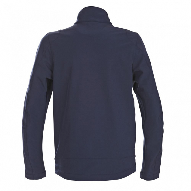 Куртка софтшелл мужская TRIAL, темно-синяя с логотипом в Москве заказать по выгодной цене в кибермаркете AvroraStore