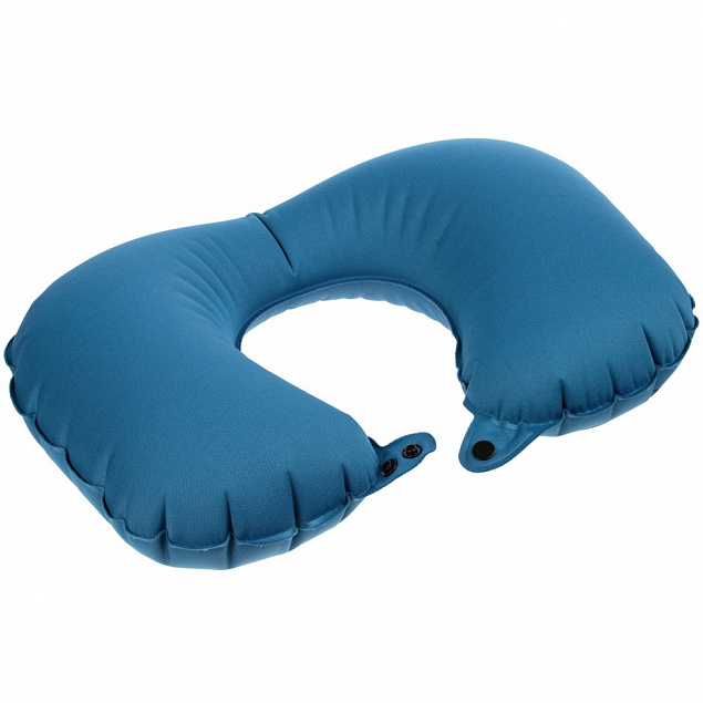 Дорожная подушка Pumpe, синяя с логотипом в Москве заказать по выгодной цене в кибермаркете AvroraStore