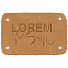 Лейбл кожаный Beta, S, бежевый с логотипом в Москве заказать по выгодной цене в кибермаркете AvroraStore