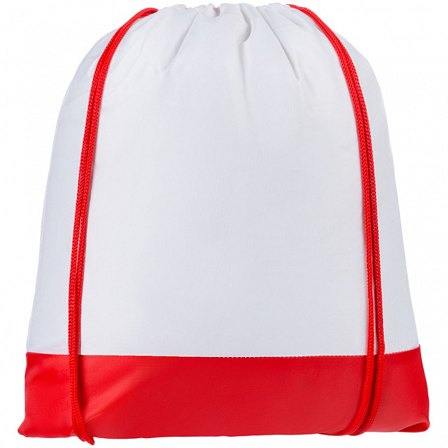 Рюкзак детский Classna, белый с красным с логотипом в Москве заказать по выгодной цене в кибермаркете AvroraStore