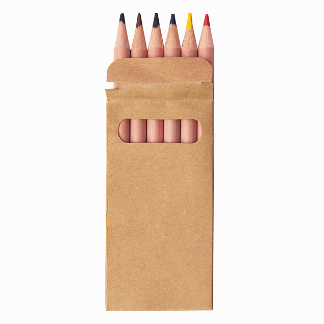 агаНабор цветных карандашей мини TINY,6 цветов с логотипом в Москве заказать по выгодной цене в кибермаркете AvroraStore